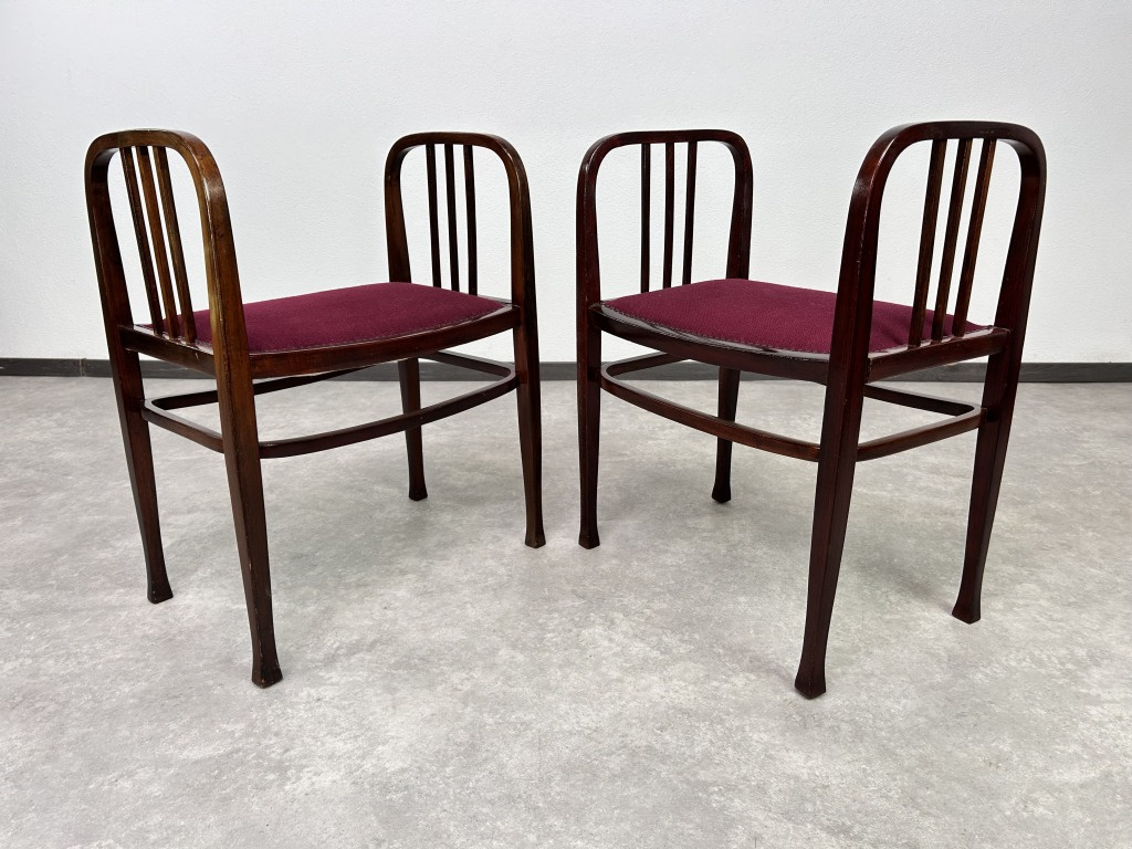 Thonet kresielka - taburety 1900 Otto Wagner - 5