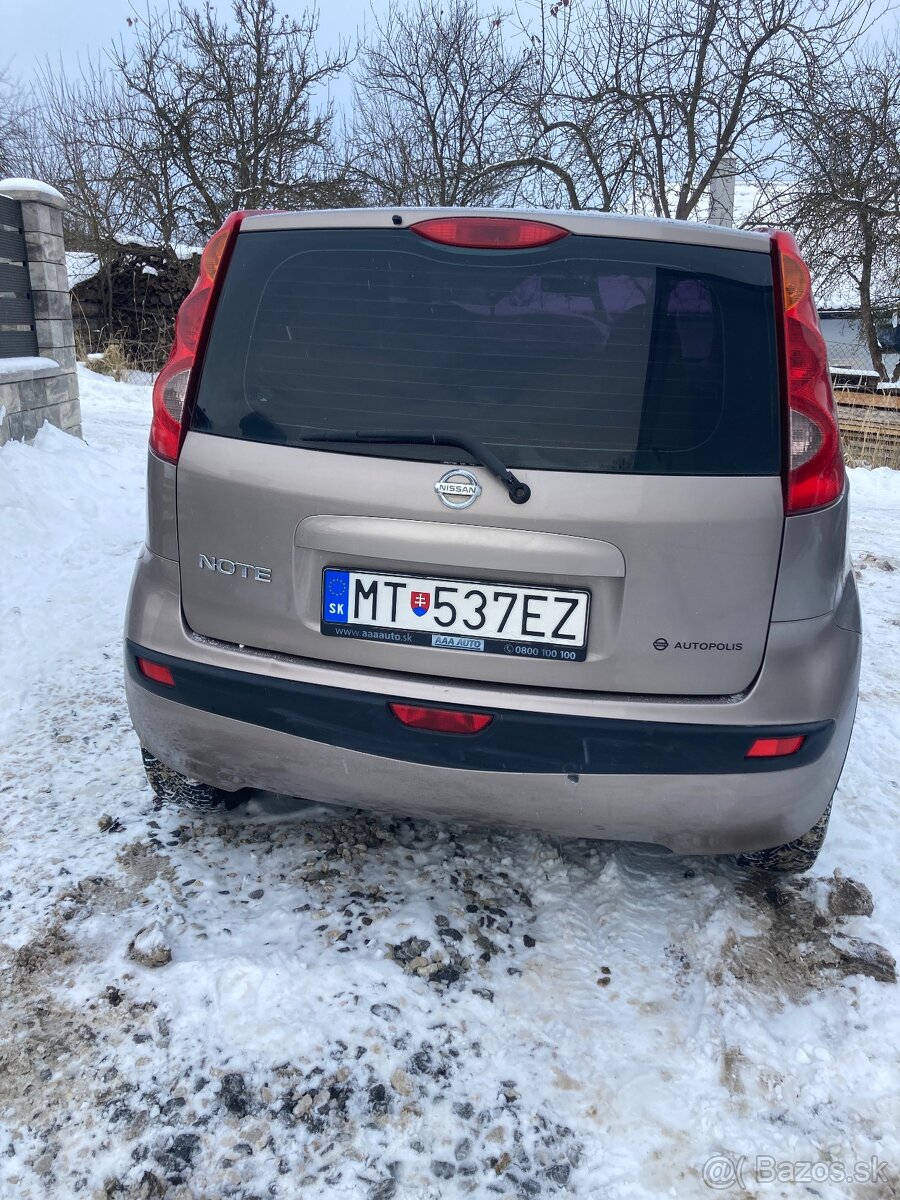 Nissan Note 1.4 benzin 65kw, nová stk, klima, 2007 - 5