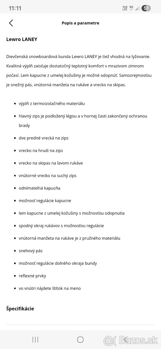 Dievčenská zimná bunda - 5