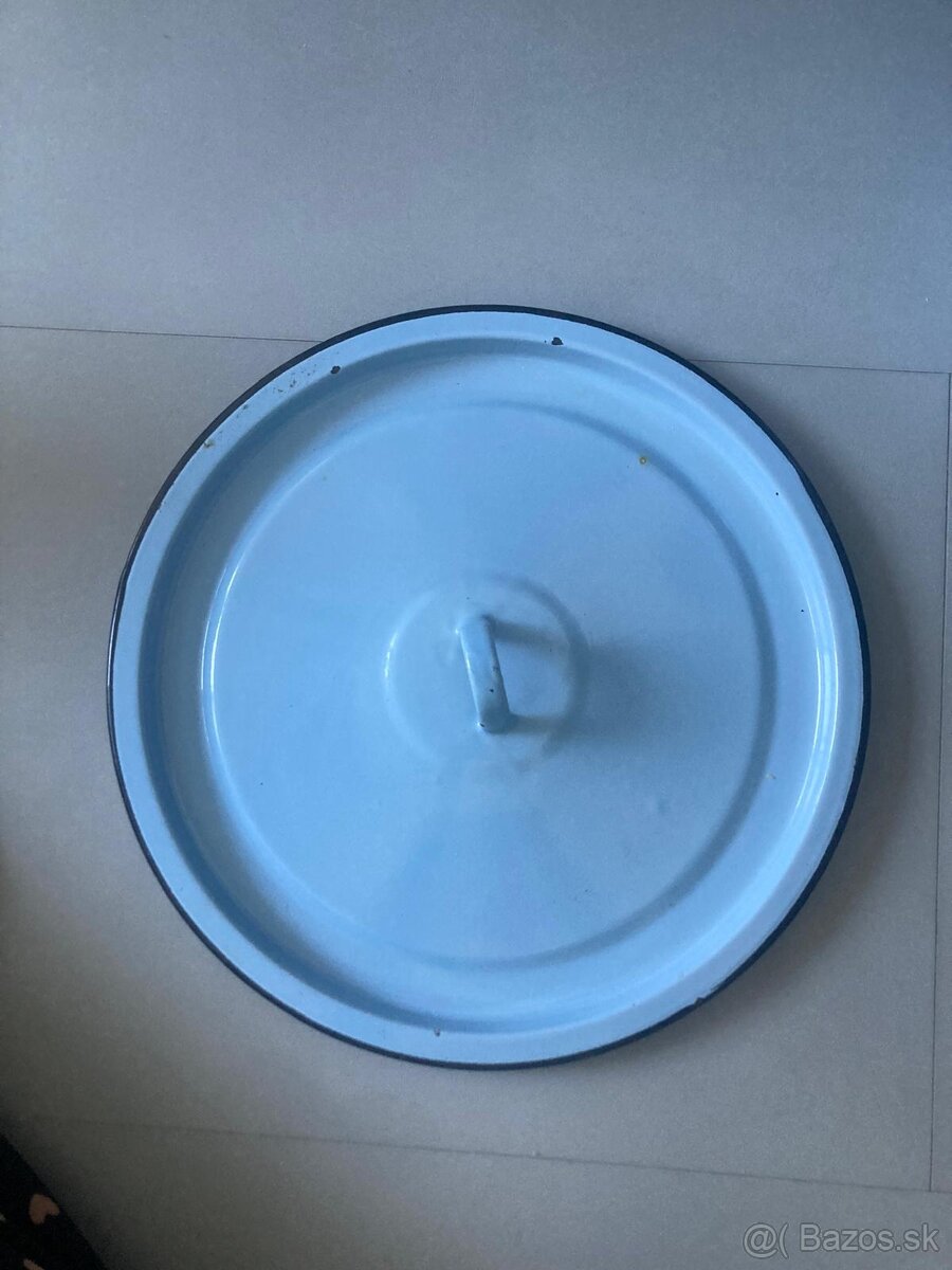 Smaltované vedro s pokrievkou - 5