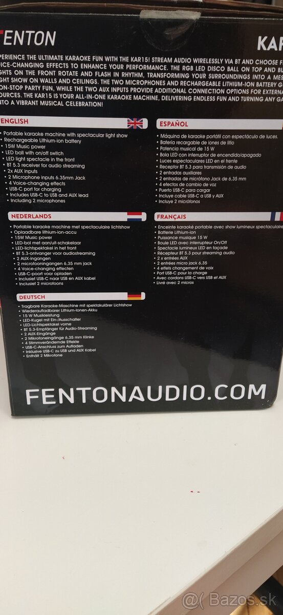 Karaoke reproduktor / Party box / Bluetooth reproduktor - 5