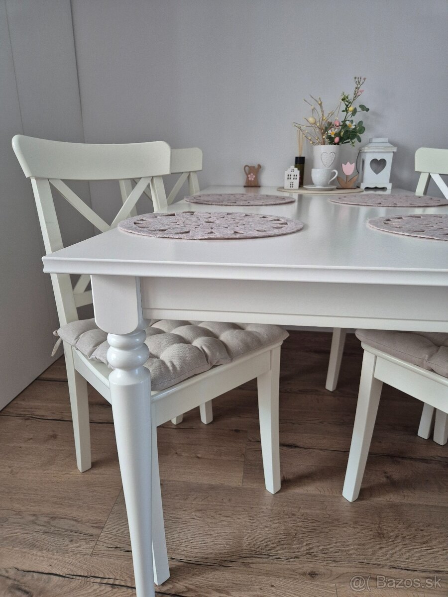 Jedálenský stôl Ingatorp + 4 stoličky Ingolf - 5