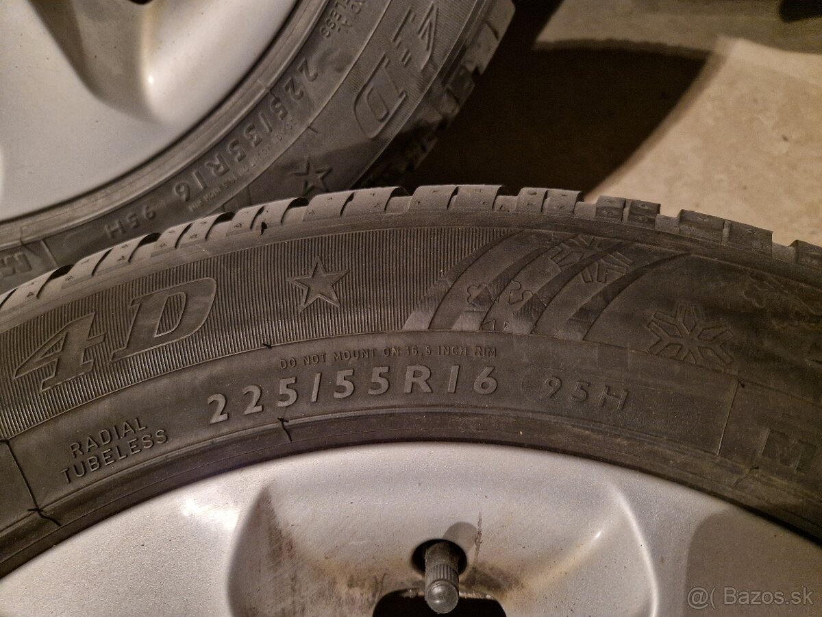 ALU disky + zimne pneu BMW E60 E61 R16 - 5