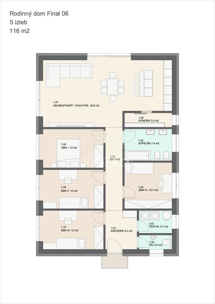 5i bungalov s premyslenou dispozíciou: bývajte moderne,... - 5