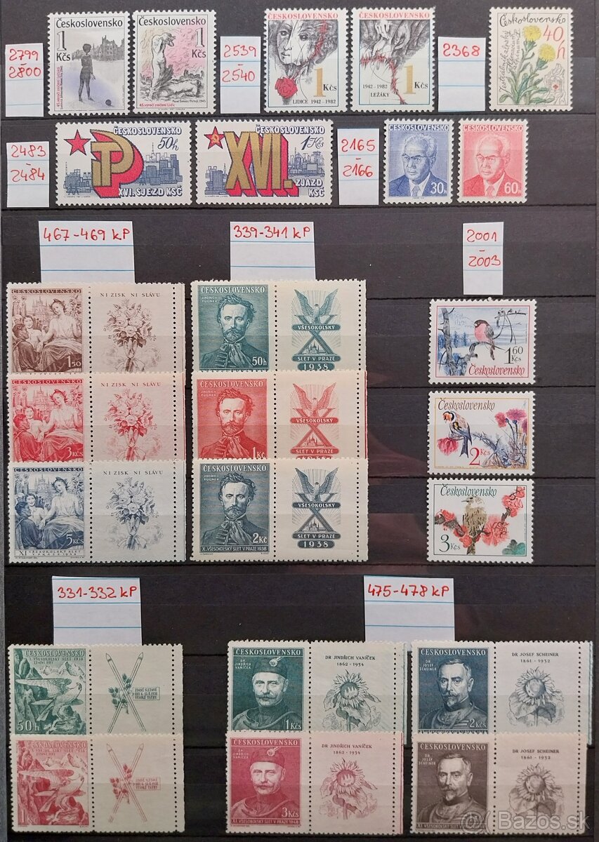 Známky ČESKOSLOVENSKO – 2 - 5