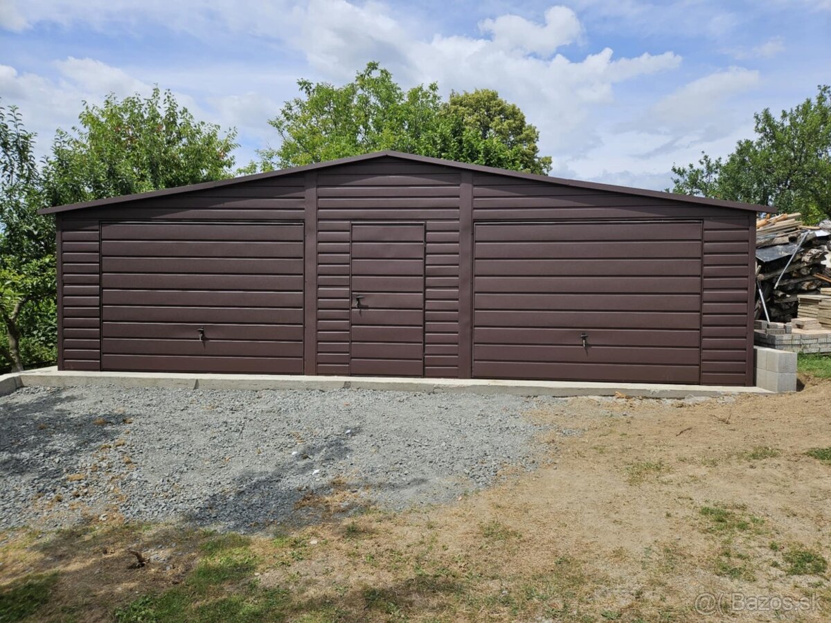 Nová plechová dvojgaraž - 5