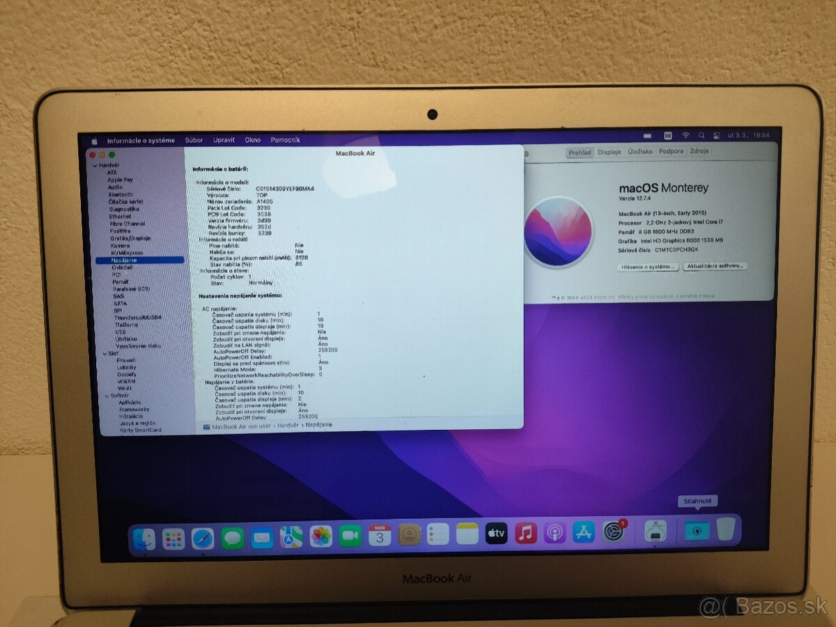 MacBook Air 2015 | i7 • 8GB • 256GB SSD - 5