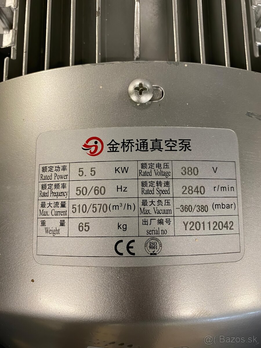 Vacuum Blower 5,5KW 2 kusy vrátane filtrov a jeden bez filtu - 5