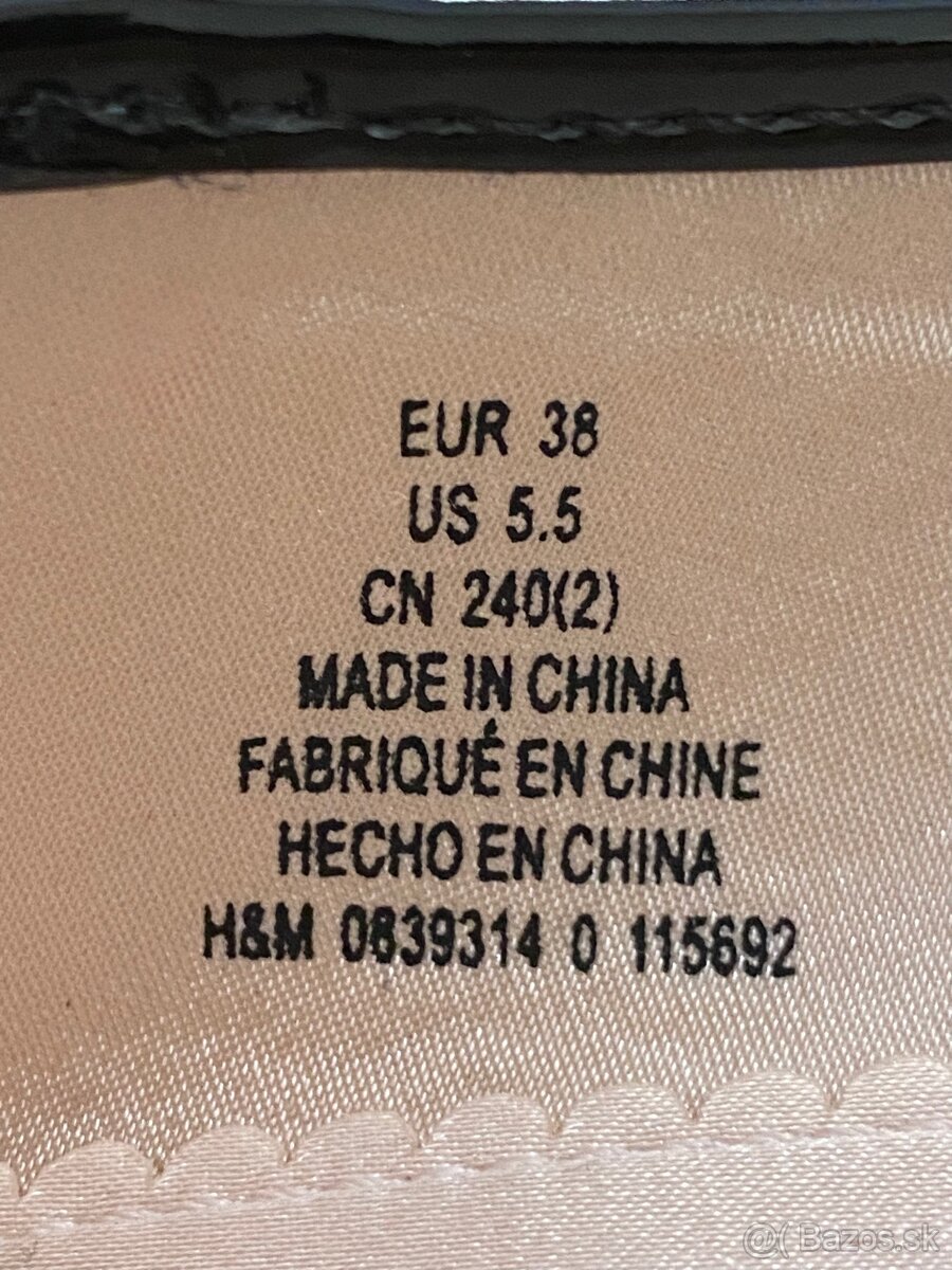 Trblietavé balerínky, veľkosť 38 s vysačkou - 5