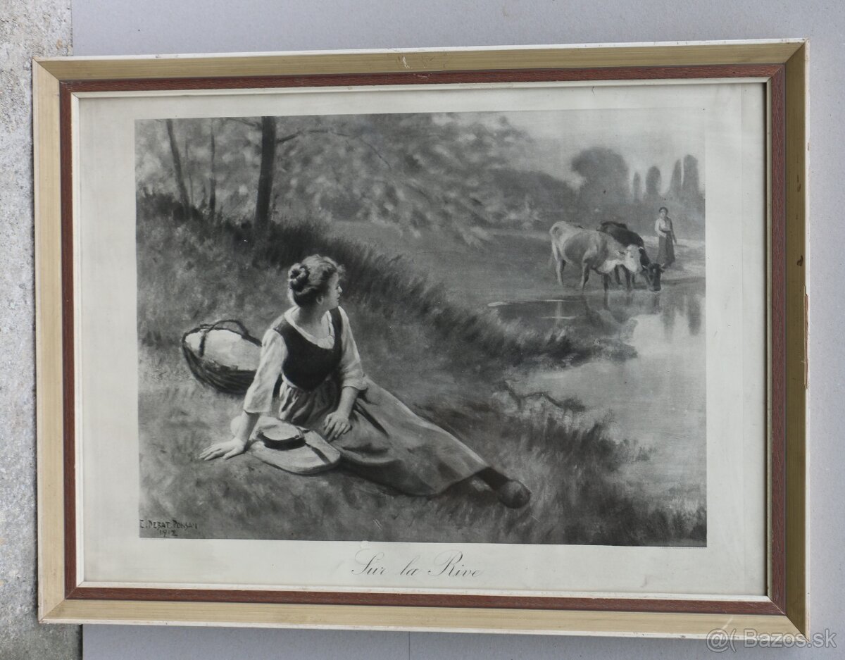 Starý grafický list z roku 1912 - 5