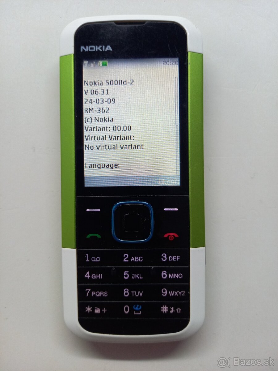 NOKIA 5000 Zeleno Biela Ako Nová Top Stav - 5