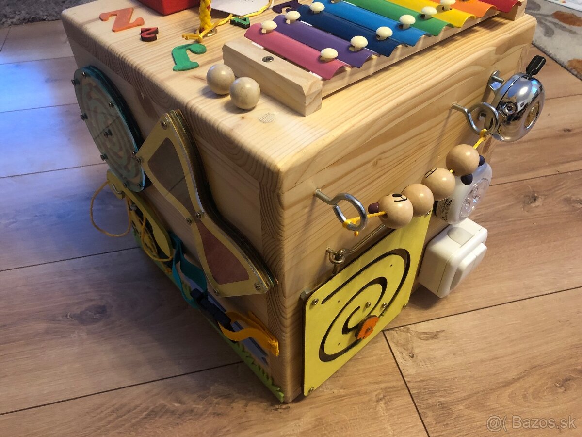 Montessori drevené kocky – masívne drevo, ručná práca, od 1+ - 5