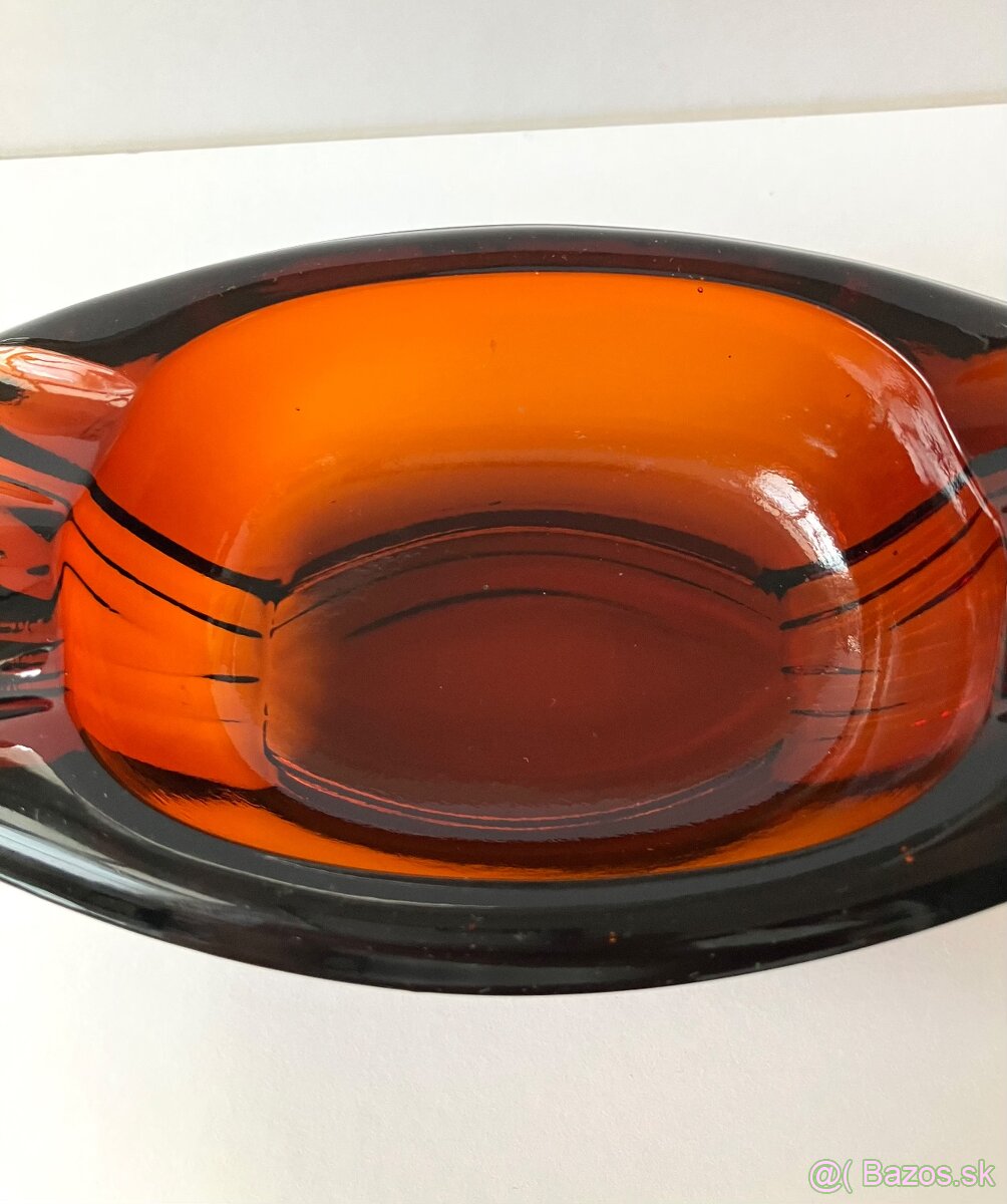 hutné sklo - popolník - 5