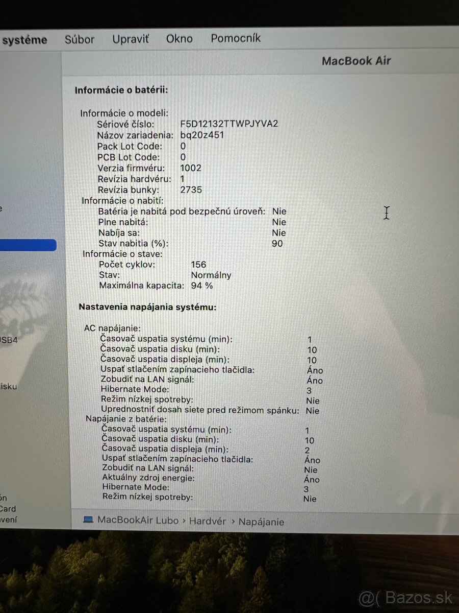 MacBook Air (2020, M1)13 palcov top stav - 5