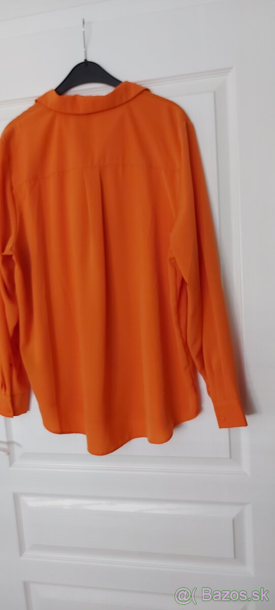 Košeľa, Blúzka oranžová veľ. 46 - 5