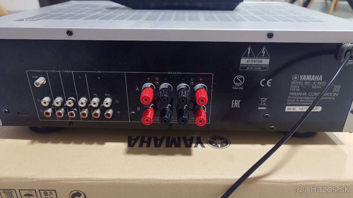 Zosilňovač Yamaha A-S201(Strieborný) - 5