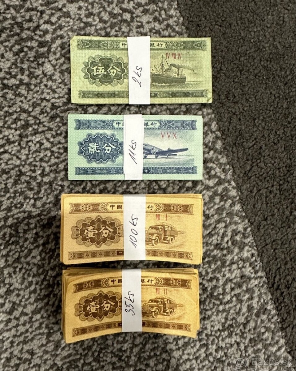 Čínske bankovky - 5