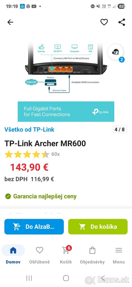 TP-Link Archer MR600 na SIM kartu 4G+LTE NOVÝ vo folii - 5