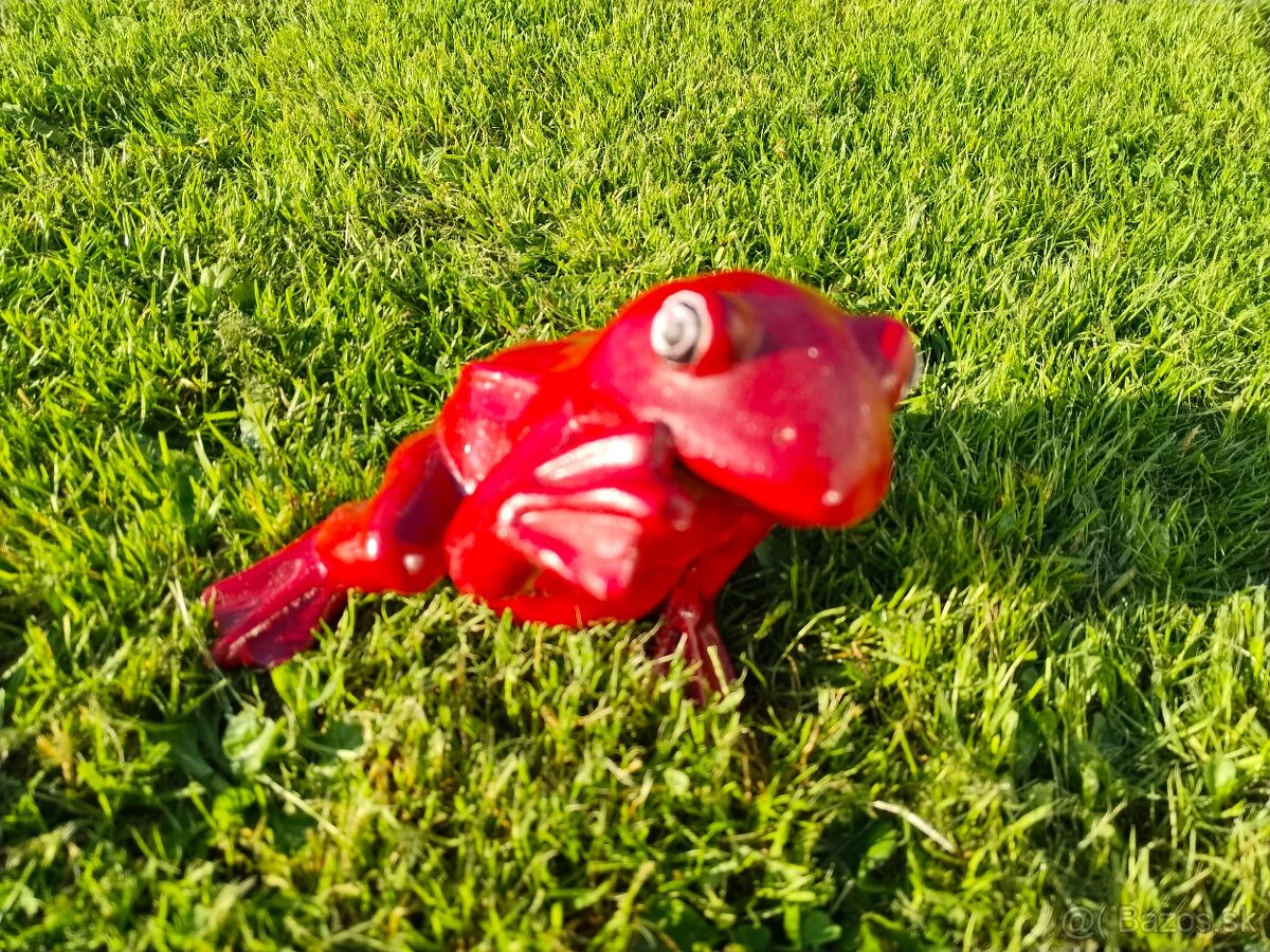 Žába porcelánová, kolorovaná, purpurová - 5