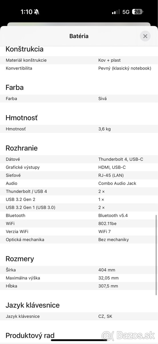 MSI Vector A18 HX A9WIG-068CZ kovový Novy - 5