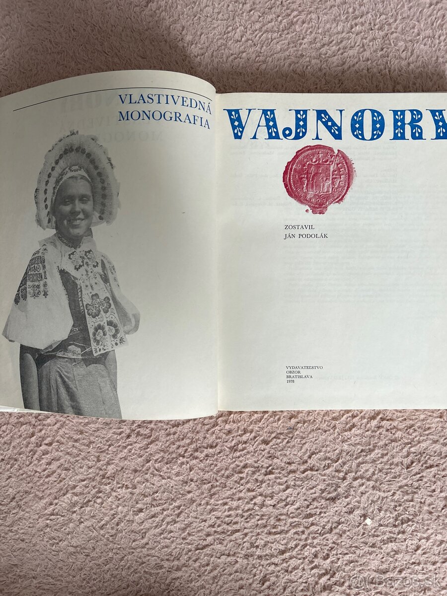 Kniha Vajnory vlastivedná monografia - 5