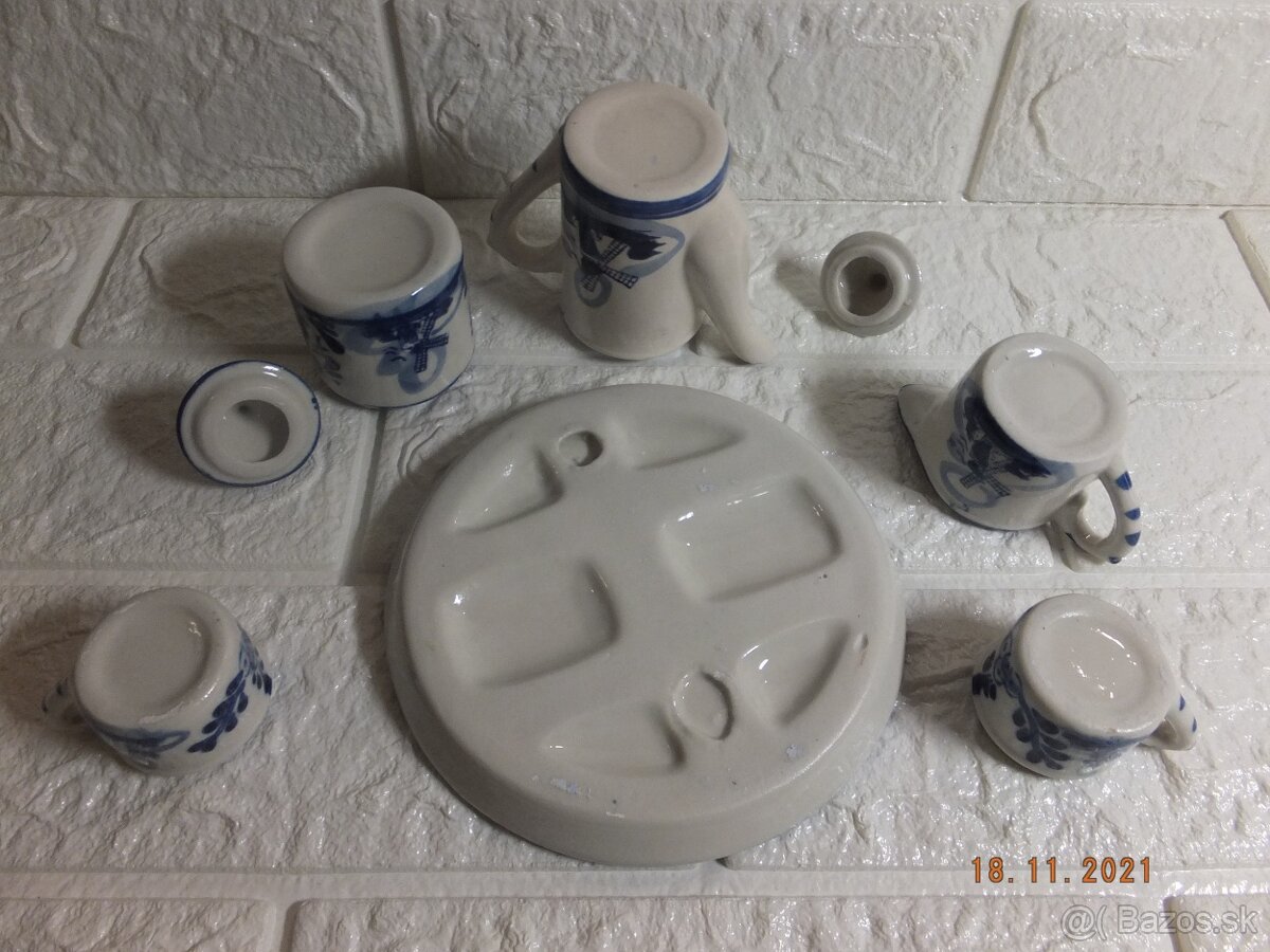 Holandský porcelán, pěkná souprava. - 5