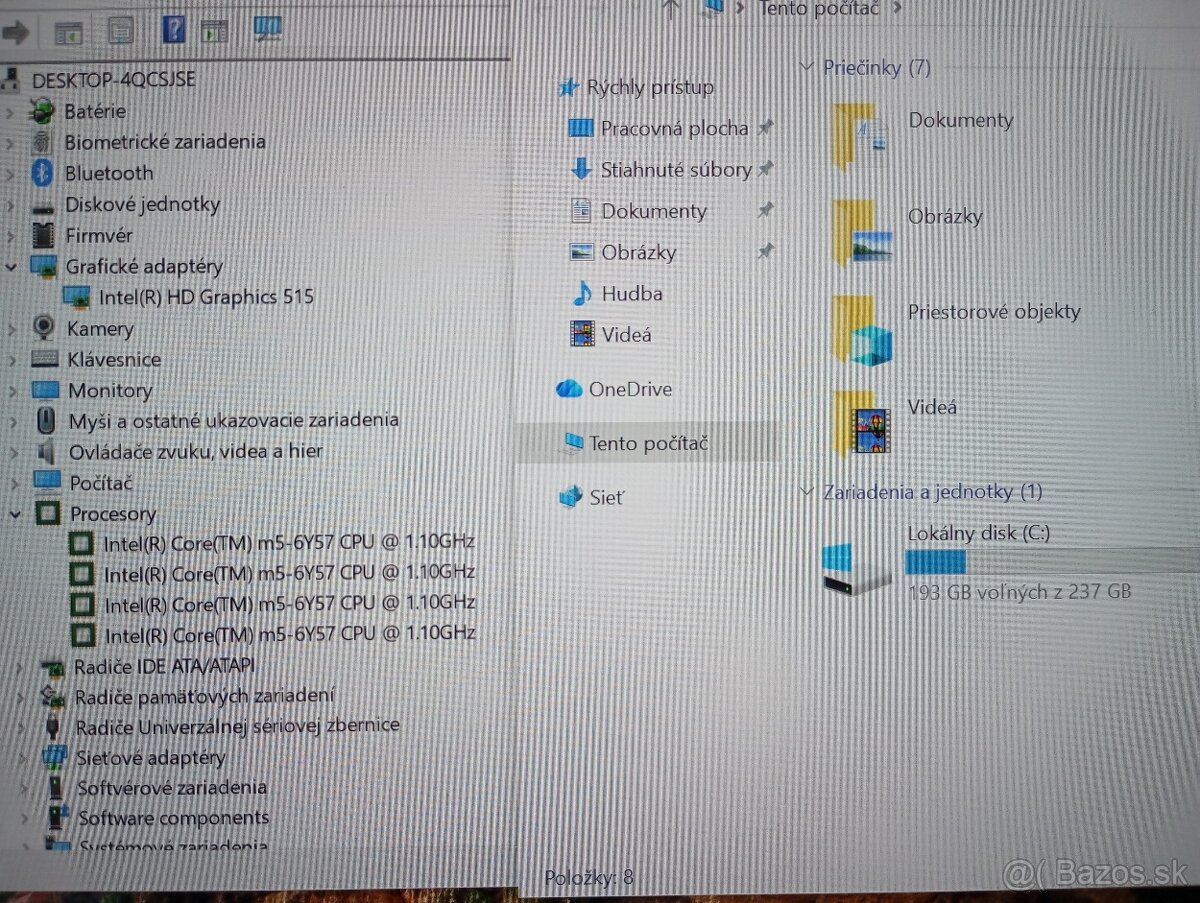 Hp elitebook 1030 G1 , Intel core m5 , 8gb ram , ssd , Win11 - 5