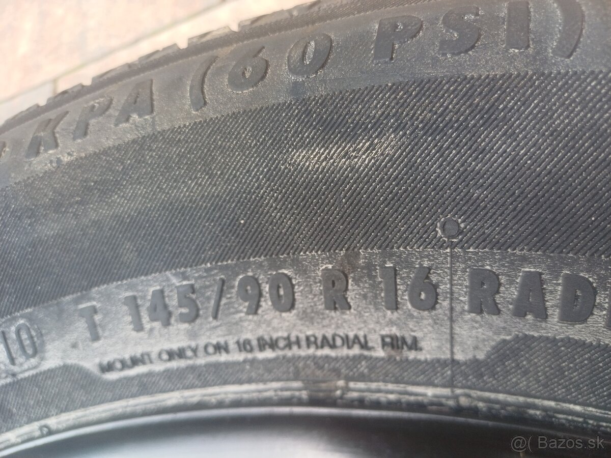 Predám rezervné koleso úzké--Nissan/Dacia/Renault--R16 - 5
