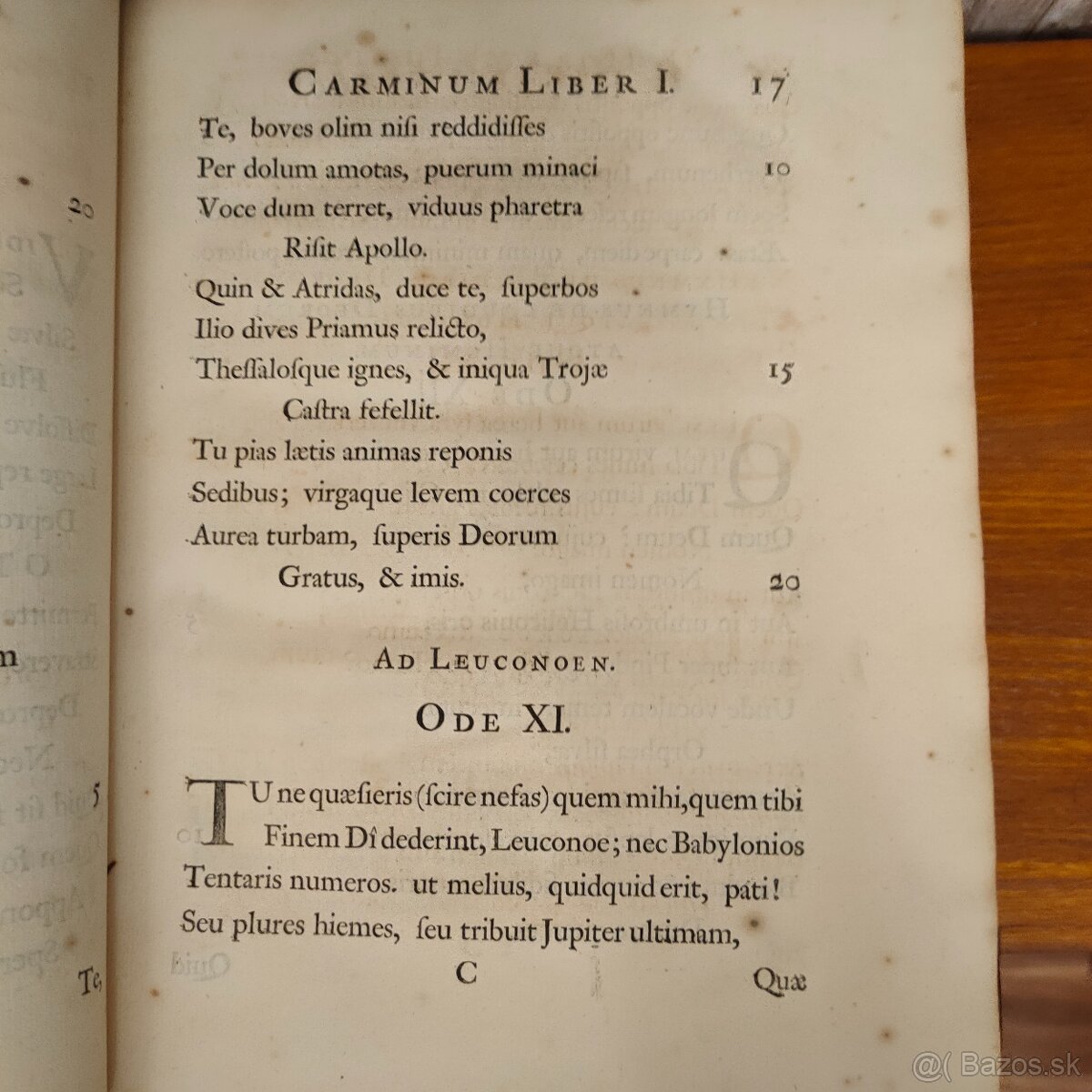 QUINTI HORATII FLACCI OPERA, ROK 1699 - 5