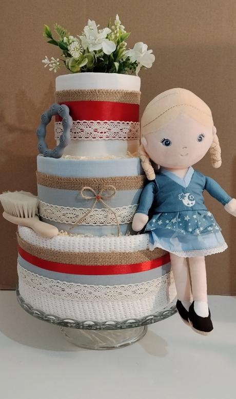 Plienková torta Modrý sen - pre dievčatko - 5