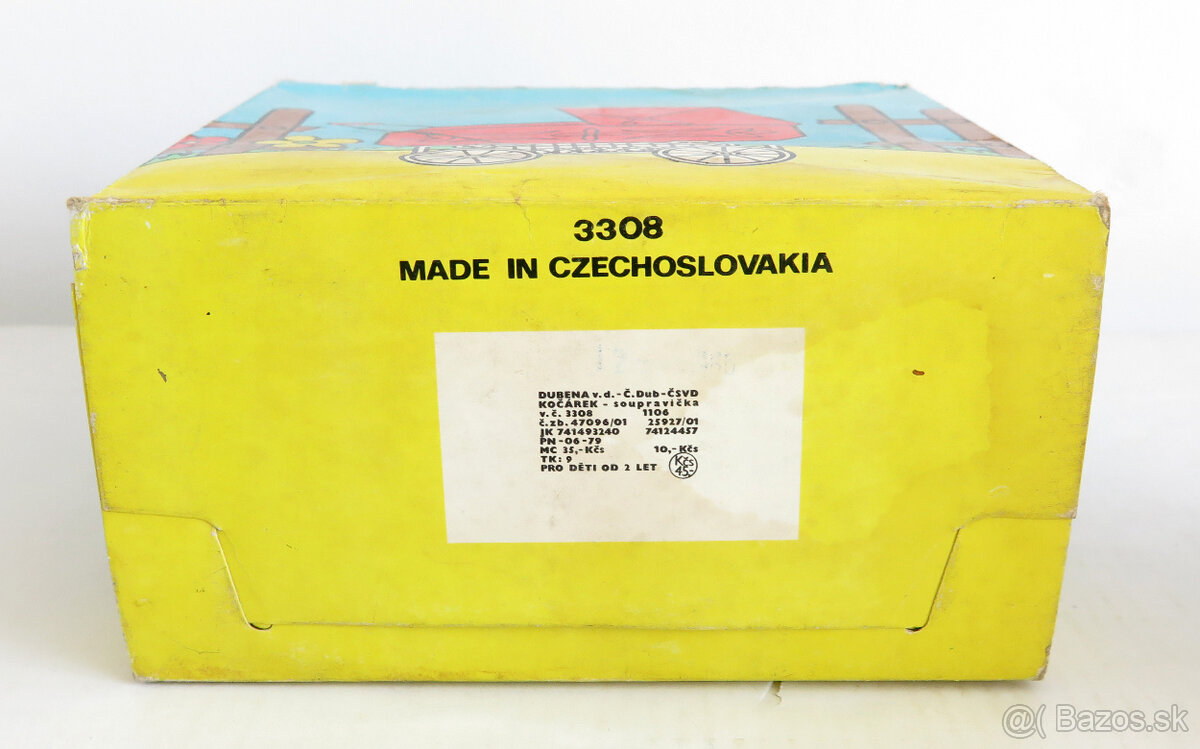 Retro hračka Kočík Dubena, Československo - 5