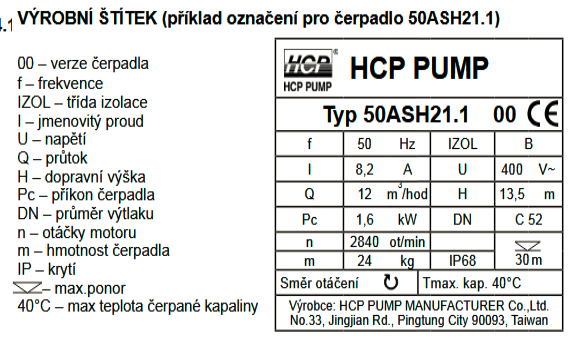 KALOVE ČERPADLO 400V - 5