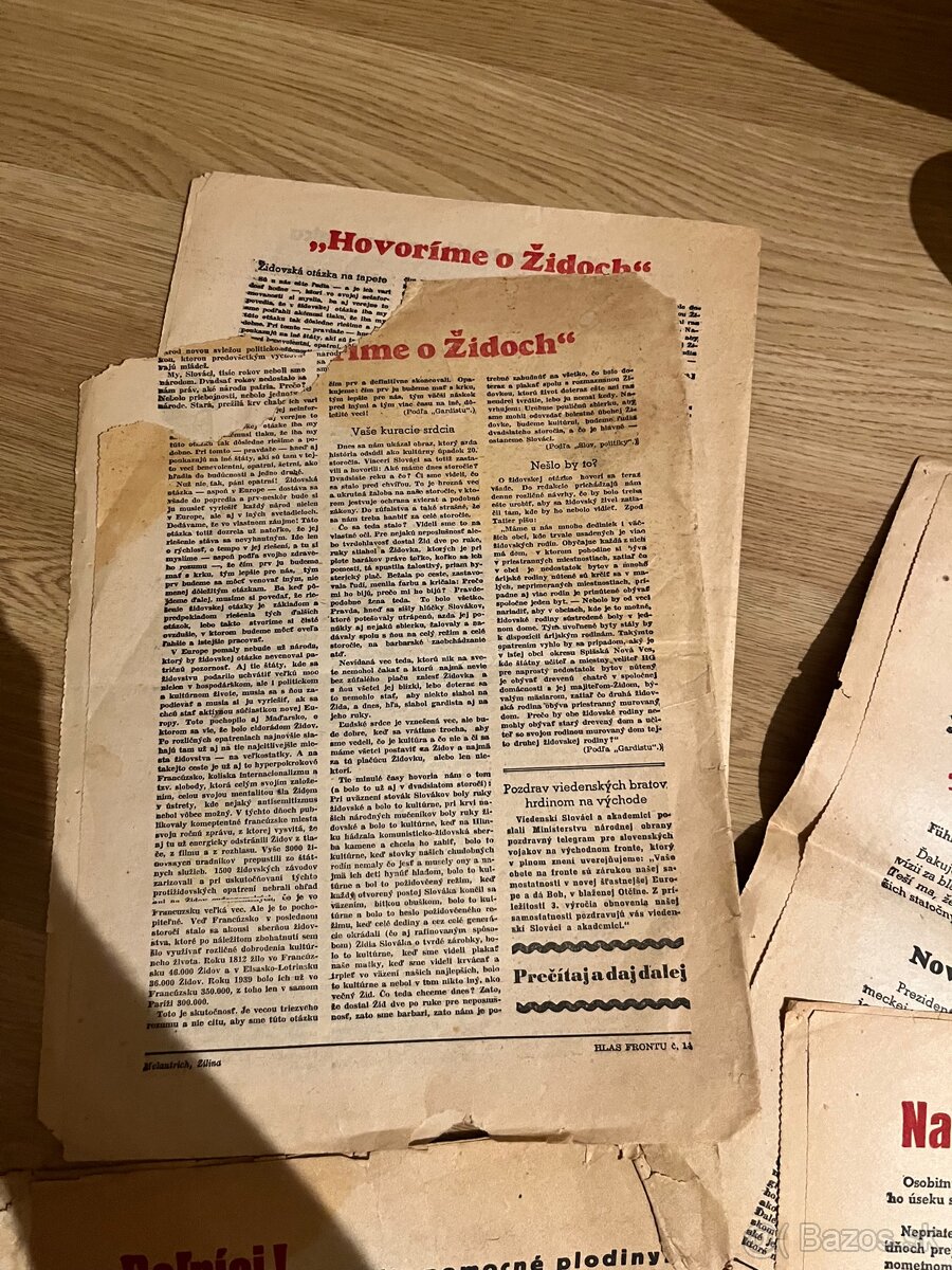 Noviny Hlas frontu Slovensky stat východný front RD - 5