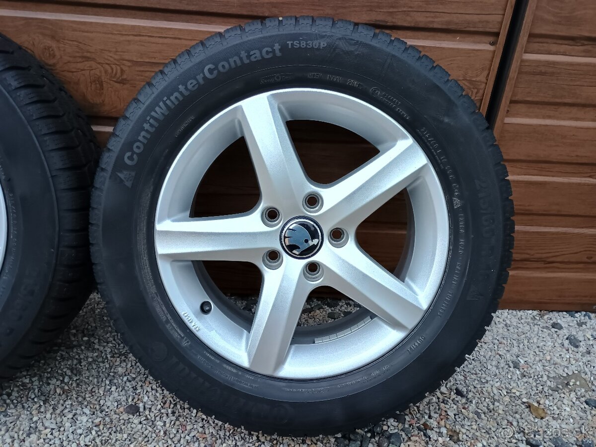 Zimná sada kolies originál Škoda Superb 3, 5x112 R16 - 5