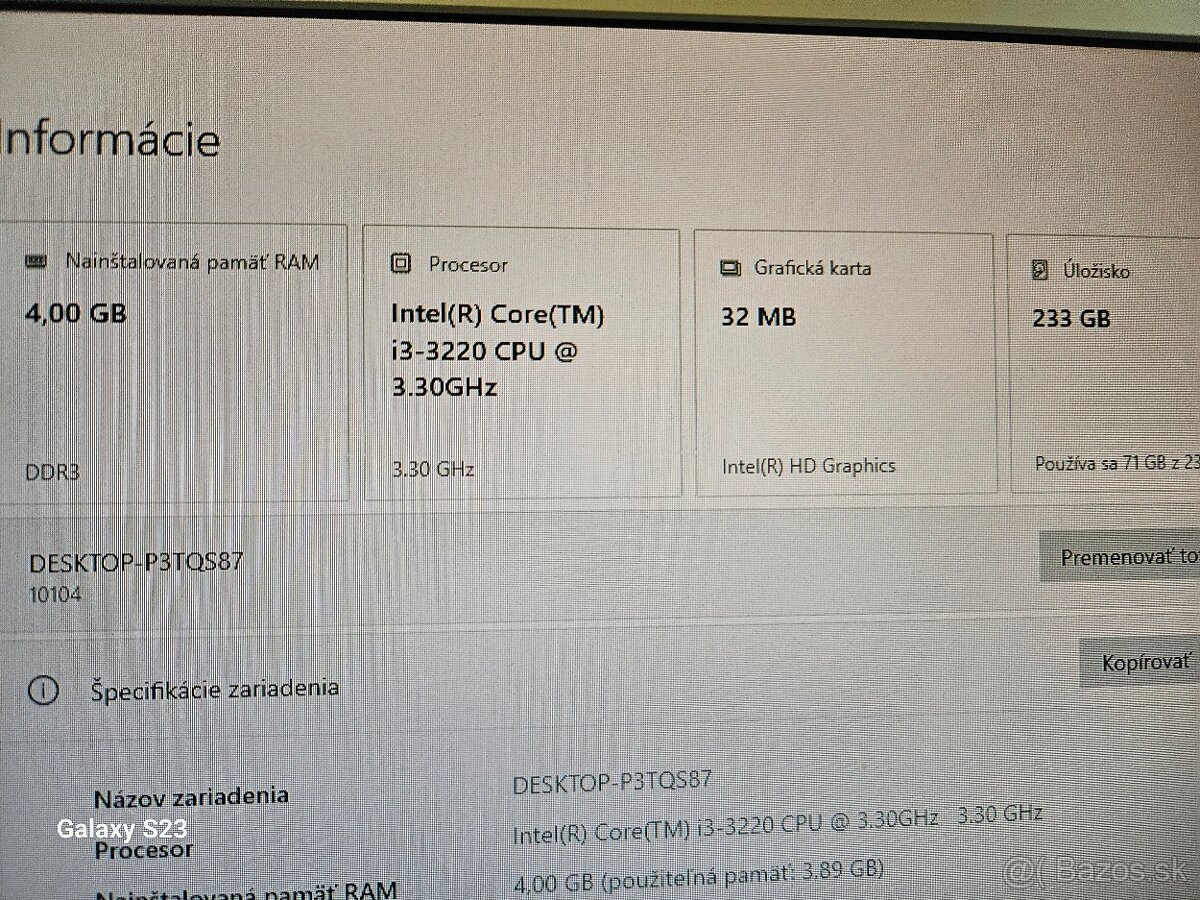 HP all in one 21.5" - 5