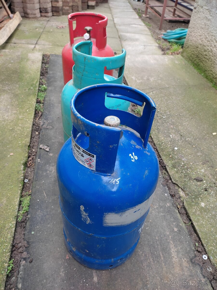 Propán butan fľaše. - 5