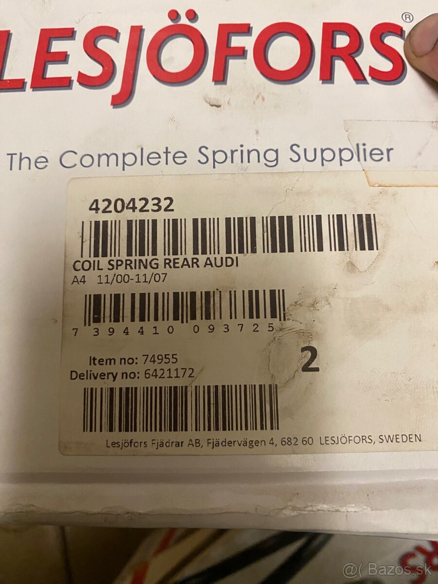 Audi a4 b7 zadné pružiny (nove ) - 5