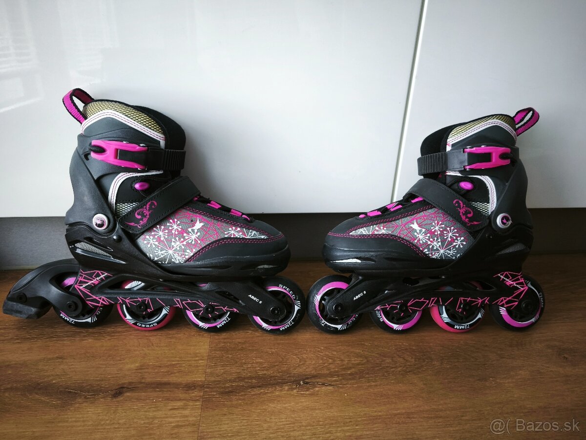Detské kolieskové korčule veľkosť 33-37 - 5