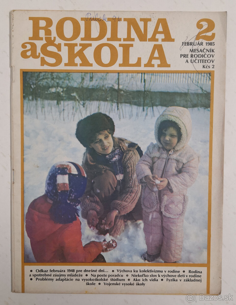 Retro časopisy Rodina a škola - 5