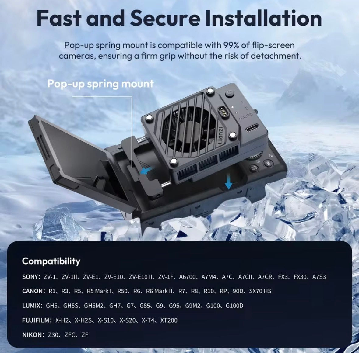 Ventilátor / chladič na fotoaparát - 5