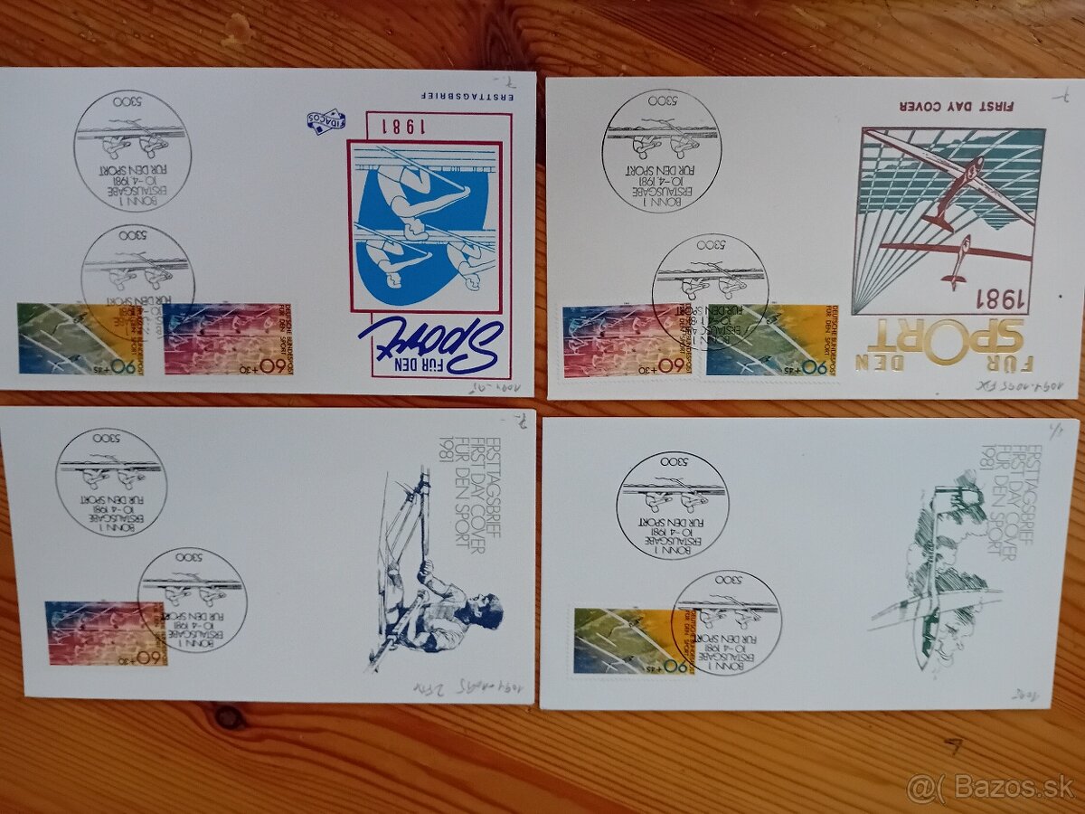 Známky FDC šport - 5