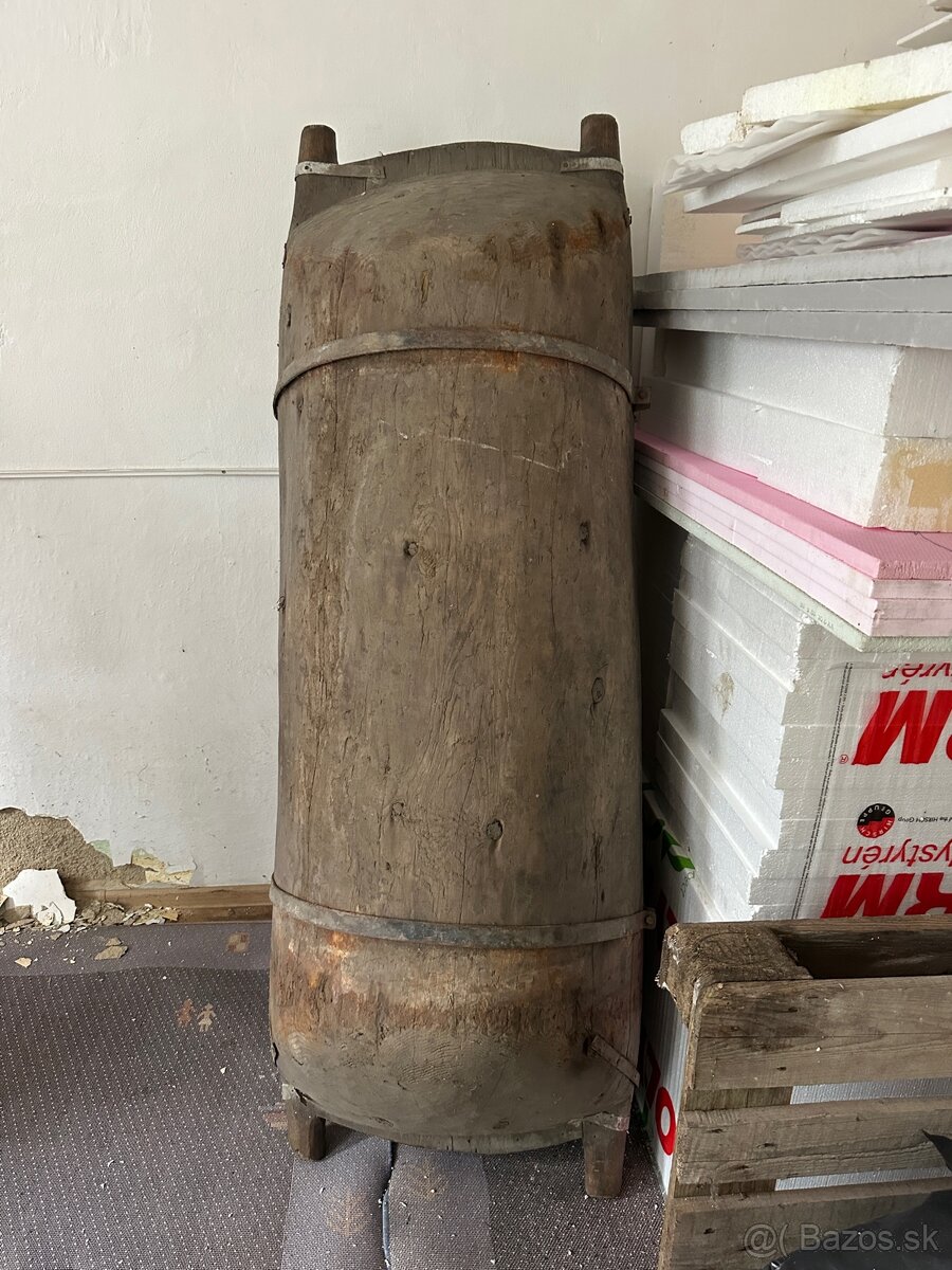 Starozitne velke drevene koryto - 5