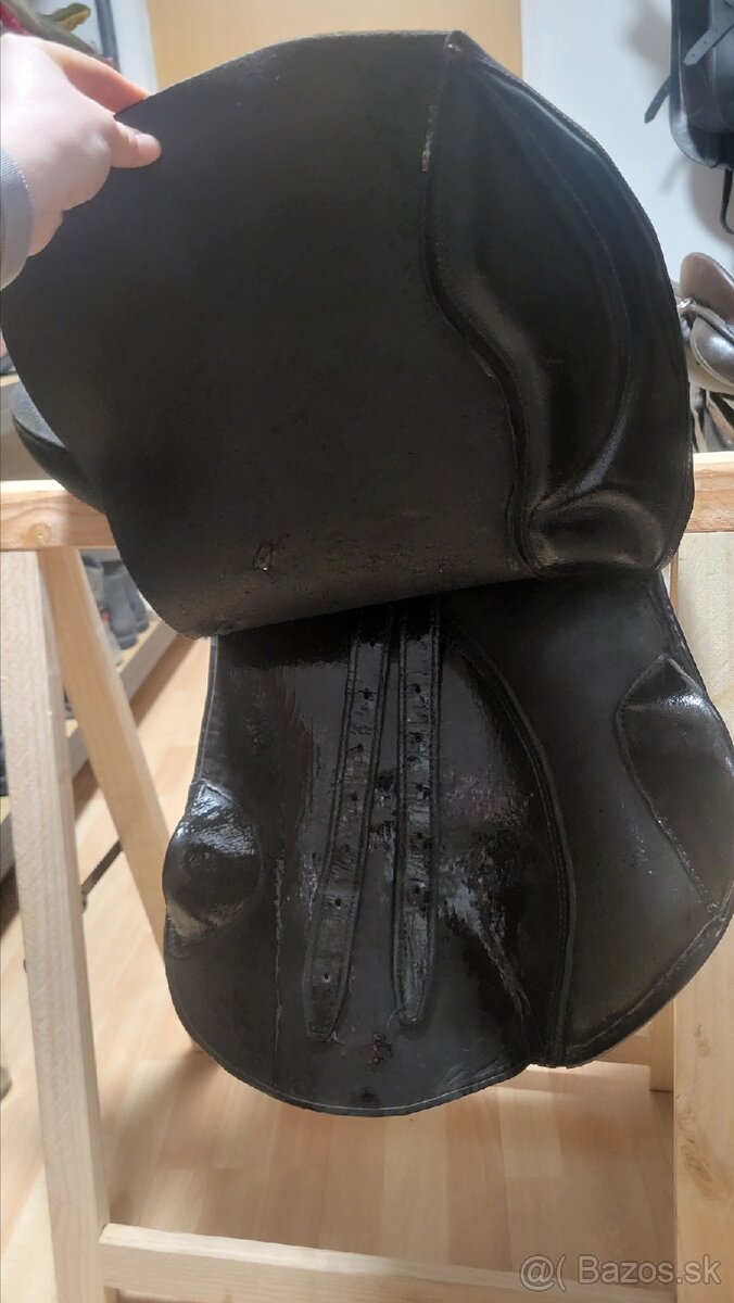 Čierne kožené sedlo - 5
