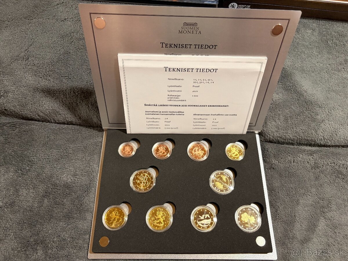 Finsko Proof sady minci - 5