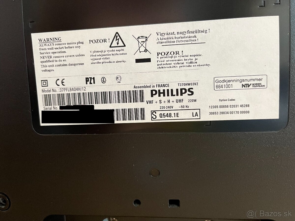 Predam na suciastky TV PHILIPS '37PFL8404H' - 5