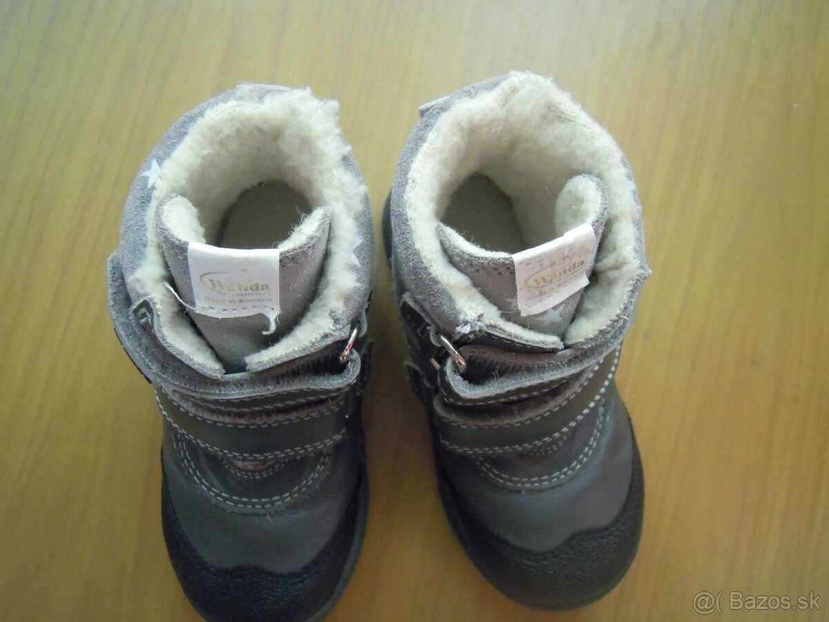Predám detské zimné kožené topánky Wanda Slovakia veľ. 24 - 5