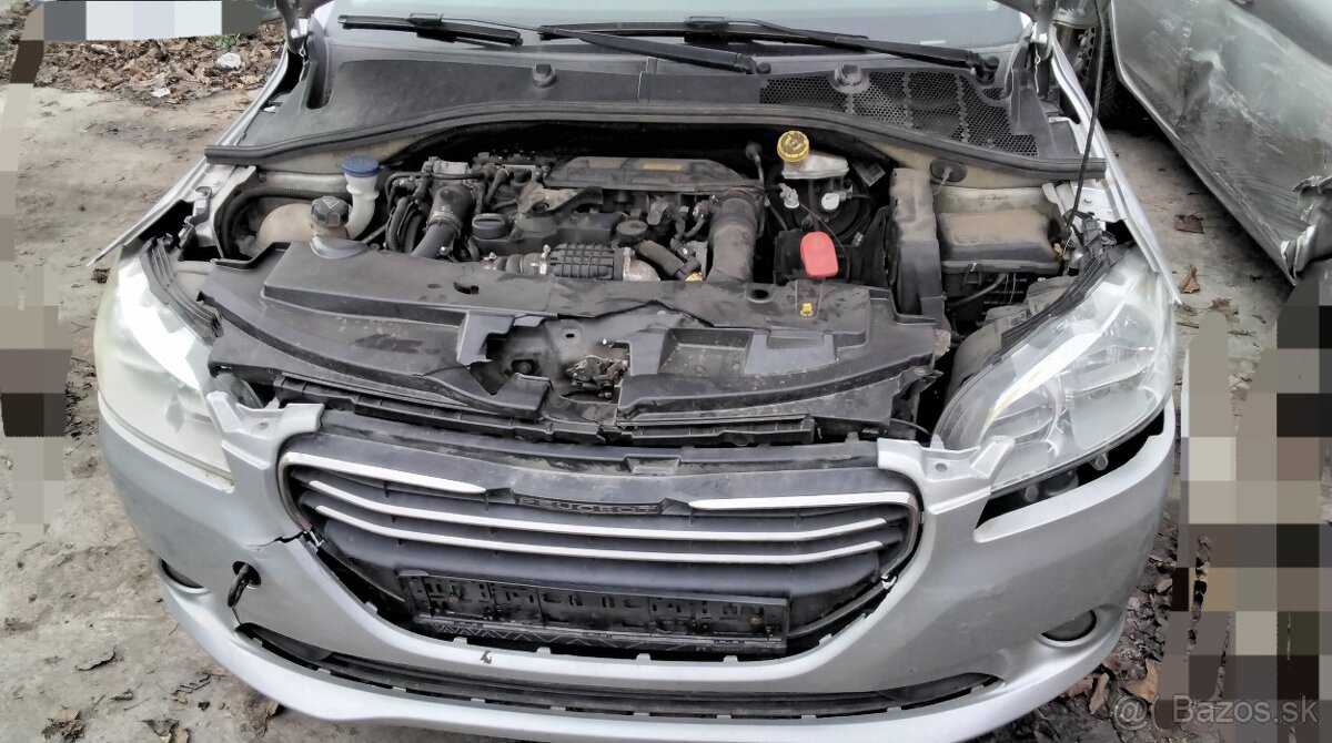 PEUGEOT 301 1.6 HDI 2013 predám DVERE, MOTOR 9HP, AIRBAGY - 5