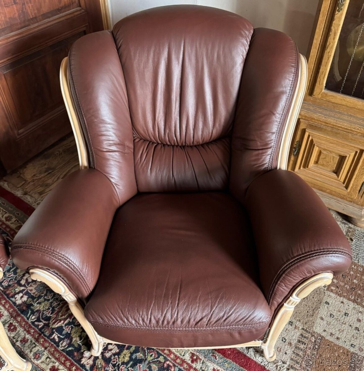 Luxusní italská kožená sedací souprava 3+1+1, 4334 - 5