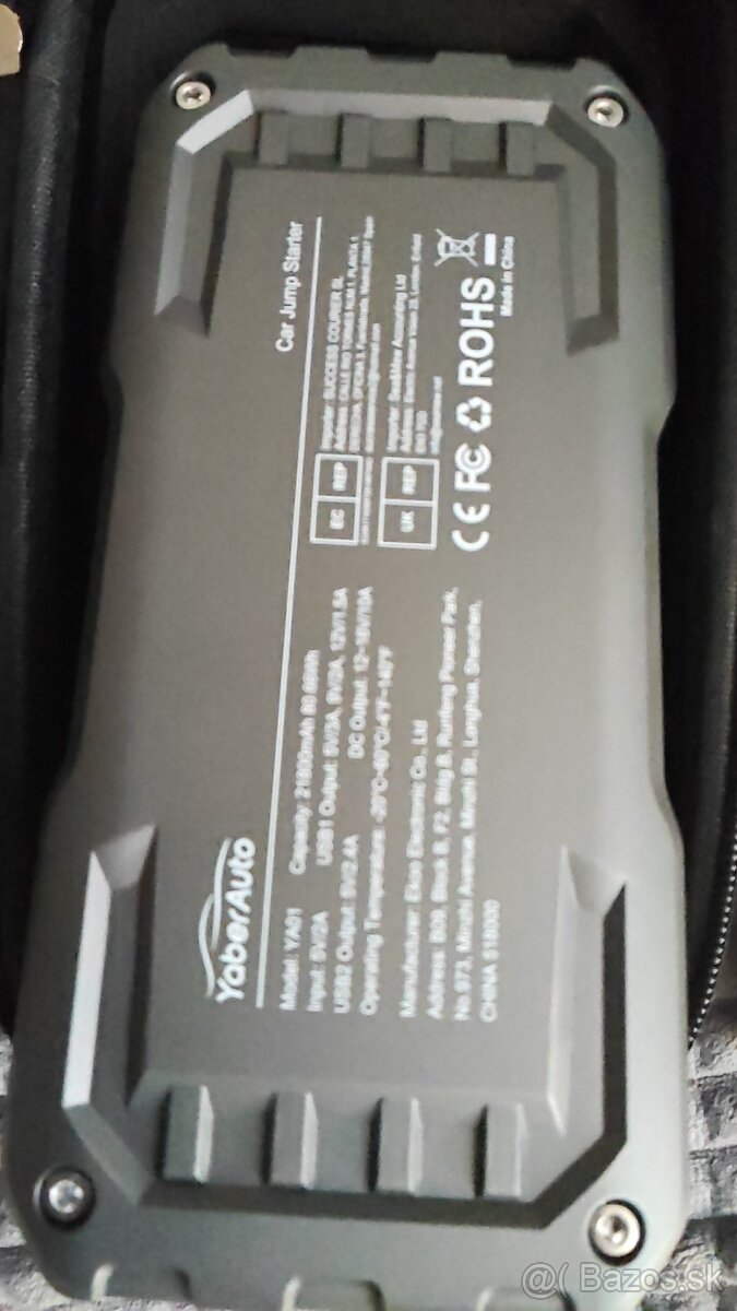 Štartovací box Jump starter booster 3v1 pre štartovanie auto - 5