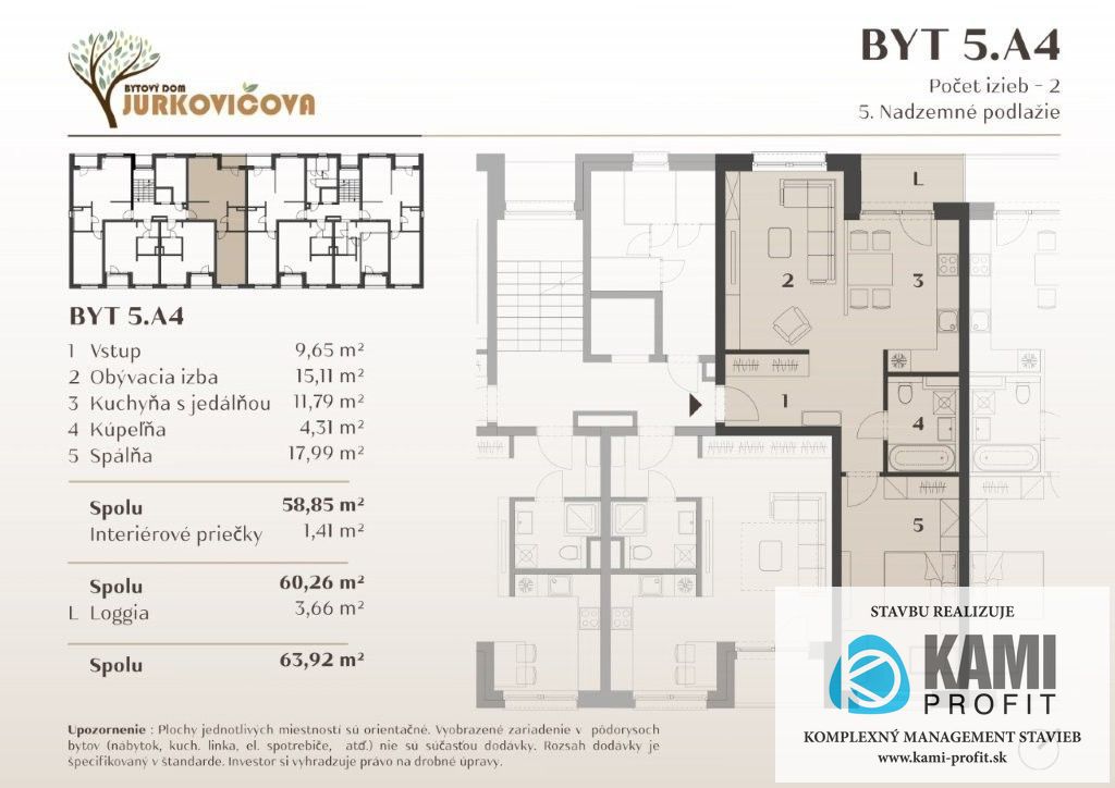 Jurkovičova Nitra – nové bývanie v 2i byte, v novostavbe - 5